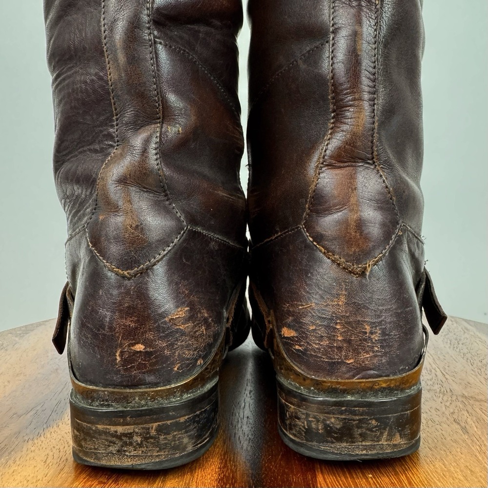 Womens Golden Goose Charlye Brown Leather Tall Knee High Riding Boots Size EU 38 - Picture 5 of 10